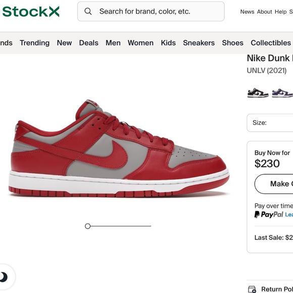 Nike Dunk Low Retro UNLV (2021) - Picture 9 of 9